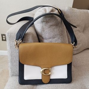 Coach Tri Color Tabby Shoulder Bag 11x8x4.5